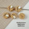 Cadena para teléfono móvil con cuentas de aleación, collar y horquilla, accesorios para el cabello, con diseño de conejo de viento y flores de color macarrón