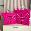 Decoração de Casamento Tira Longa Caractere Xi Flor Puxada Decoração Suspensa Arranjo do Quarto de Casamento Quadrado Masculino e Feminino Teto de Fundo de Casa Nova Pingente Suspense