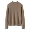 Suéter de Cachemira Baicaierong Otoño/Invierno 2026 para Mujer con Cuello Semi Alto, Diseño Versátil, Tejido de Lana