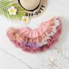 Traje de baño para niños Dibujos animados Lindo Malla Rosa Claro Perla Nuevo Estilo Transfronterizo Venta al por mayor Estilo Falda Secado Rápido