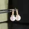 Acessórios DIY Prata de Lei S925 Configurações para Brincos de Pérola Chupeta Studs de Zircônia Cúbica em Formato T Prata Configurações Acessórios 8-12mm