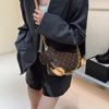 Bolso Bandolera de Hombro Único de Lujo Ligero Nicho de Alta Gama para Mujer 2025 Nuevo Nicho Retro Estampado Bolso Dumpling de Axila