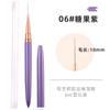 Conjunto de Canetas Liner para Nail Art Japonesas Ultra Finas Cores Metálicas Macaron Caneta para Contorno de Flores Caneta para Contorno Facial BJD