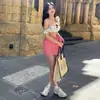 Nuevo traje de baño sexy de tres piezas dividido para mujer europea y americana, traje de baño bikini de triángulo estampado, venta al por mayor transfronteriza