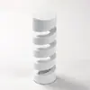 Decoración geométrica de espiral hueca cilíndrica de arte creativo de lujo simple modelo sala de ventas oficina Decoración suave minimalista