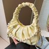 2026 Nuevo Bolso de Nube Plegado Texturizado Perlado de Gama Alta Bolso Transversal de Axila Transfronterizo Bolso de Hombro Cruzado Versátil de Nicho
