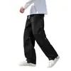Primavera 2025 Nuevo Estilo de Hong Kong Súper Caliente Casual para Hombre Elegante Moderno Moda Pantalones Casuales Estilo Japonés Recto