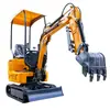 Microexcavadora de zanjas para huertos domésticos Haituo 10, miniexcavadora de ingeniería de trituración de 1 tonelada, microexcavadora multifuncional