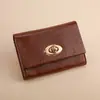 Nueva Cartera para Mujer Transfronteriza 80% de descuento Cartera de Cuero Aceitado Gran Capacidad Múltiples Ranuras para Tarjetas Monedero de Alta Gama Modelo Más Vendido para Mujer