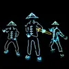Adereços de Fantasia Luminosos de Luz Fria Qingbing Roupas LED de Alta Qualidade que Brilham no Escuro para Performances com Atmosfera de Festival