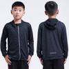 Chaqueta Deportiva para Niños Transfronteriza para Hombre Elástica de Secado Rápido con Cremallera y Capucha para Entrenamiento Running Baloncesto Fútbol Ropa para Niños