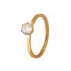 Anillo de acero de titanio con diseño de nicho de estilo coreano Ins, doble mariposa, moda femenina, anillo de perforación de cuatro garras de alta gama.