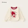 Coleção de Camisetas para MeninasRoupas Infantis Bonsun Roupas para Meninas Primavera e Outono Bloco de Cores Tops Infantis Camisetas Manga Longa para Meninas