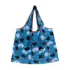 Bolsa de Almacenamiento Grande de Dibujos Animados Estilo Coreano Linda Bolsa de Hombro Tote para Compras Bolsa de Almacenamiento Plegable Conveniente Ecológica
