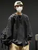 Personaliza Camisetas de Manga Larga para Hombre con Aspecto Vintage Desgastado, Sudadera de Cuello Redondo Estilo Americano para Hombre de Primavera, Moda Transfronteriza de Tendencia
