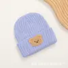 Gorro de Punto para Bebé Otoño e Invierno Lindo Oso Gorro de Lana Gorro de Punto para Bebé de Primera Infancia Otoño para Bebé Niño y Niña Gorro de Lana