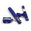 Collar para mascotas con hebilla dorada y lazo de cuerda de tracción, cofre y taburete para perro, lote transfronterizo.