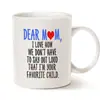 Taza de Regalo Más Vendida de Amazon para Padres Taza de 11 oz Patrón Publicitario Personalizado