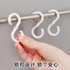 Gancho tipo S de estilo japonés, resistente al viento, para cocina y baño, portátil, paquete de 8