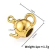 Pingente de Bule de Aço Inoxidável Acessórios de Joias DIY Feitos à Mão Materiais para Colar Pulseira Pingente de Pulseira Chaveiro