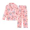 Pijamas de comercio exterior para niños y niñas, de manga larga, coreanos, para primavera y otoño, ropa de princesa para bebés y estudiantes, para el hogar, venta al por mayor