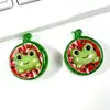 Lindo Parche de Frutas y Animales de Hielo Transparente Patchwork Uva Durazno Accesorios de Pegatinas de Resina para Charms de Zapatos Crocs DIY