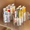 Caja de almacenamiento para ungüentos medicinales con compartimentos, organizador tubular para medicamentos, botiquín de primeros auxilios para el hogar, estante tubular para cremas y medicamentos