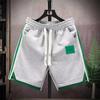 Calças casuais Juventude Popular Calças de cinco pontos Moda Simples Masculina Moda Moderna Marca Calças Esportivas Verão Em Linha Reta Preguiçoso Tipo Solto