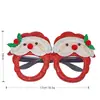 Gafas Navideñas de Fiesta de Venta Cruzada Más Vendidas en Stock de Fábrica, Adornos Decorativos con Forma de Papá Noel, Muñeco de Nieve y Árbol de Navidad