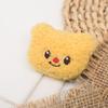 Bonito desenho animado pelúcia manteiga cacheado joias mochila urso broche acessórios menina coração acessórios