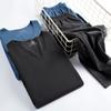 Ropa interior térmica para hombre, suéter de algodón polar sin costuras para hombre, ropa interior fina para jóvenes, conjunto de pantalones de otoño e invierno.