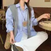 Conjunto Versátil de Ropa de Estilo Relajado con un Chal Combinado con una Camisa Holgada de Manga Larga, Moda Casual para Mujer Primavera 2026