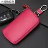 Bolsa de Chaveiro com Zíper de Grande Capacidade Gran para Homens Montada na Cintura Couro Genuíno Porta-Cartões Feminino Chaveiro Multifuncional Impermeável