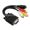 Línea de terminal VGA a s +3 líneas RCA (Línea AV)/ Línea de terminal VGA a S-VIDEO VGA a AV