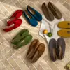 Zapatos Planos Retro de Punta Redonda sin Cordones para Mujer 2026 Otoño Nuevos Casuales Zapatos Birkenstock Mocasines de Suela Suave