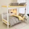Conjunto de Tres Piezas de Algodón Puro de Dos Tonos Estilo Nuevo 2026 para Dormitorio Estudiantil