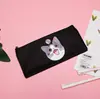 Estojo de lona coreano criativo fofo de desenho animado direto da fábrica mini porta-moedas arte retrô bolsa de armazenamento com zíper