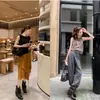 Fivela de cinto em couro, botas curtas western retrô plissadas para mulheres, botas com salto bloco, salto grosso, bico fino, botas de montaria, botas de calça