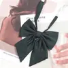 Gravata borboleta uniforme JK Pena Ciano Vermelho Cor Sólida Estilo Japonês Angular Estudante Gola de Pena Gigante Acessório de Uniforme de Marinheiro