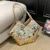 Bolso de Hombro de Moda Patchwork Personalizado con Lentejuelas para Mujer 2026 Nuevo Bolso de Mano Trendy de Primavera para Commuter Bolso de Hombro Versátil