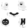 Feliz Halloween Nova Festa Temática de Fantasma Branco de Halloween Decoração Abóbora Adereço Banner de Papel