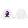 Suministro al por mayor de sudadera con cuello redondo de peso pesado de marca de moda de comercio exterior BAPE cabeza de mono, chaqueta de manga larga de tiburón, 13 sudaderas para hombre