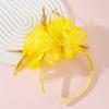 Nuevo Mayoreo Halloween pluma flor falsa accesorios para el cabello tocado flor mayoreo Halloween diadema para mujeres Amazon en stock