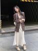 Baishiwang chaleco de tirantes de color sólido con almohadilla en el pecho Otoño Nuevo estilo coreano ropa exterior top sin mangas para mujer