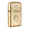 Zorro Terceira Geração Original Cobre Esculpido Montanha Fantasma Flor Colecionável Concha de Cobre Querosene Roda de Moagem À Prova de Vento Isqueiro Dropshipping