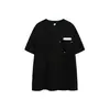 Camiseta Retro Básica com Rebites, Gola Redonda, Manga Curta para Homens e Casais, Top Unissex Slim-Fit de Meia-Manga Tendência para o Verão