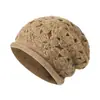 Sombrero de Flor de Ganchillo Cálido Versátil Hecho a Mano para Otoño e Invierno para Mujer, Suave Sombrero de Flores de Punto, Sombrero de Lana Tejido de Doble Capa, Sombrero Turbante