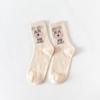 Meias xadrez tabuleiro de xadrez meias xadrez azuis para meninas meias de algodão de cano médio primavera, outono e inverno meias de moda personalidade meias meias