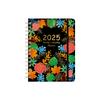 Plan inglés de floración completa de 25 años este cuaderno de espiral cuaderno semanal A5 cuaderno diario de registro de aprendizaje