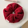Goma de Pelo de Felpa Otoño e Invierno Estilo Coreano Oversize Dulce Cuerda para Moño Simple Pin para Flequillo Bb